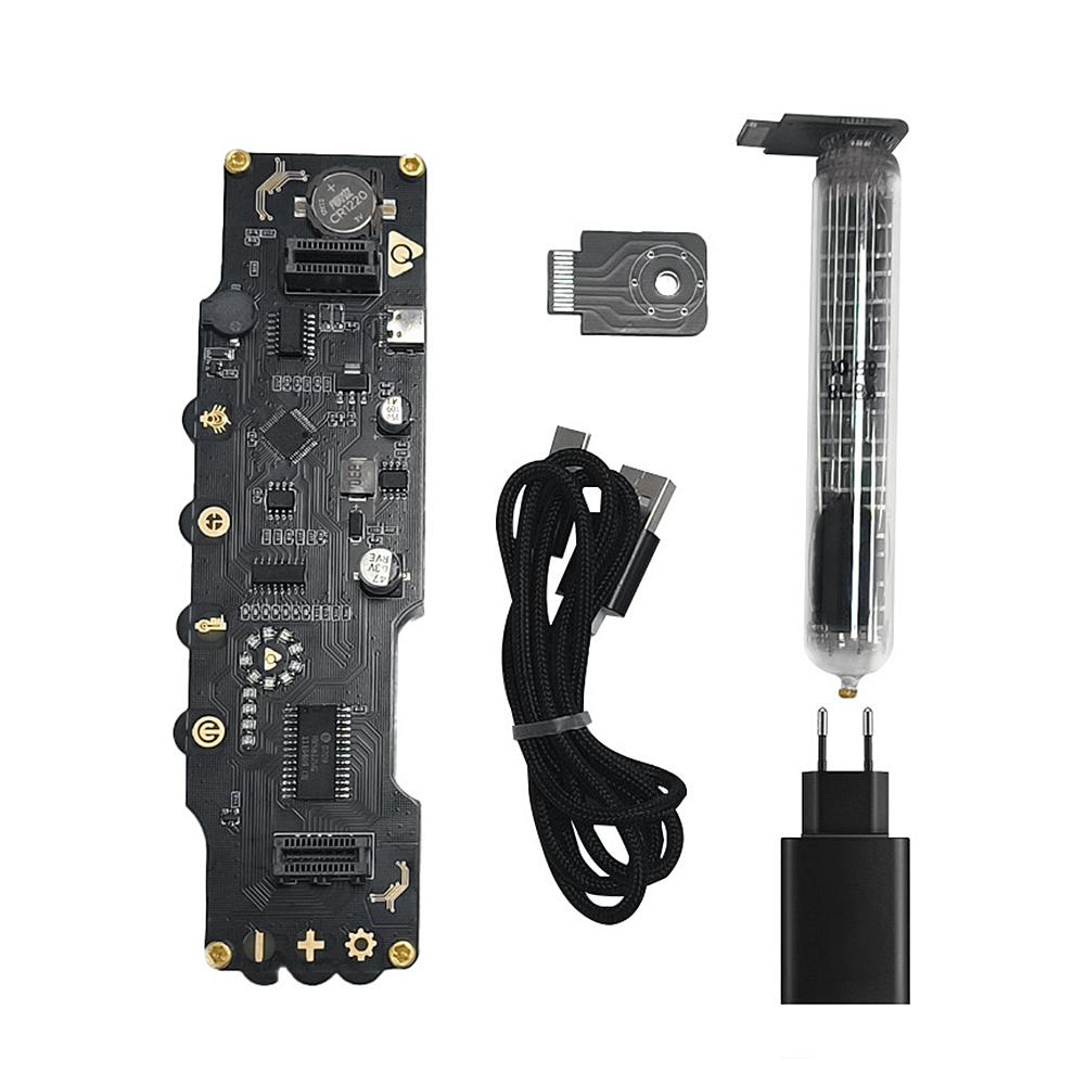 

LED Nixie Table Display IV18 Fluorescent Tube Clock Cyberpunk Modern Electronic Clock Digital LCD 5V 1A Computer Desk Art Modern