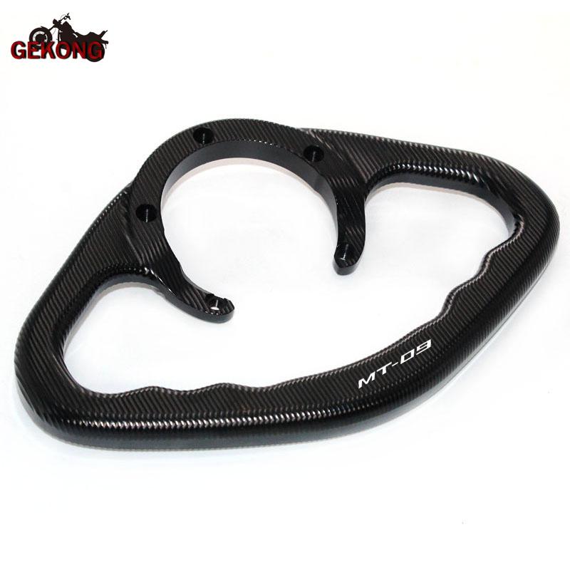 Motorcycle Passenger Handgrips Hand Grip Tank Grab Bar Handle For YAMAHA MT-09 MT09 MT 09 2014 2015 2016