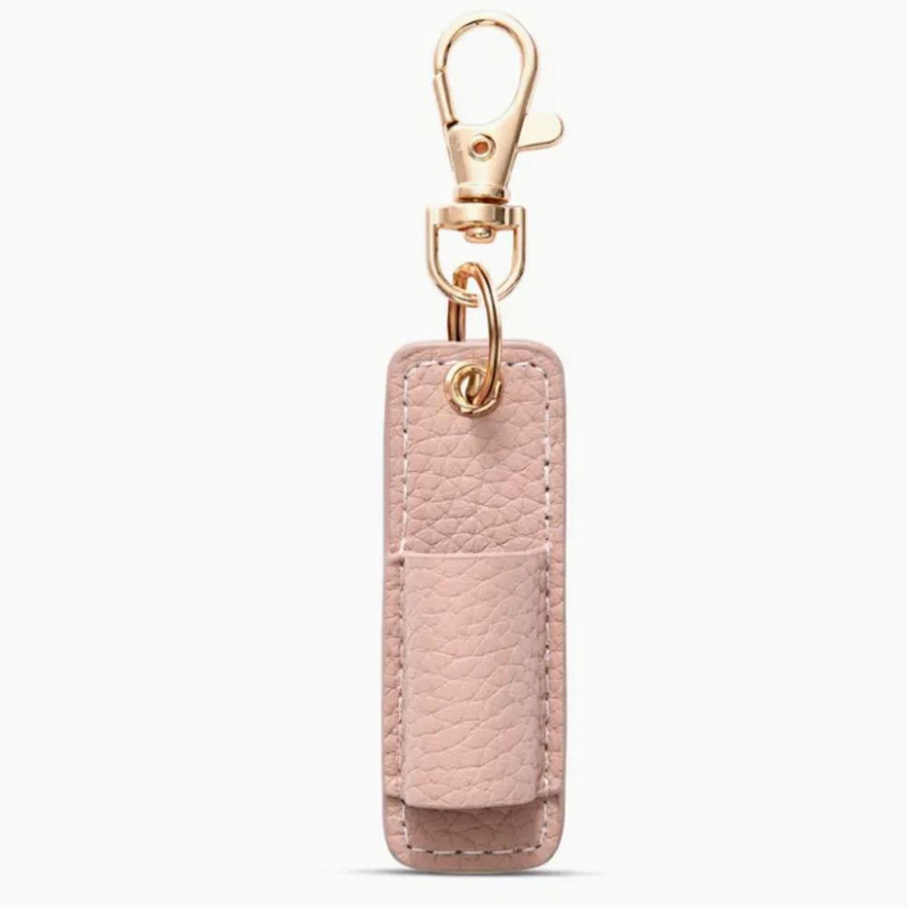 PU Leather Lanyard Pen Holder with Keychain Pen Case Pen Pouch Portable Pen Clip