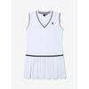 Fila Cotton Blend Pique V Neck Dress