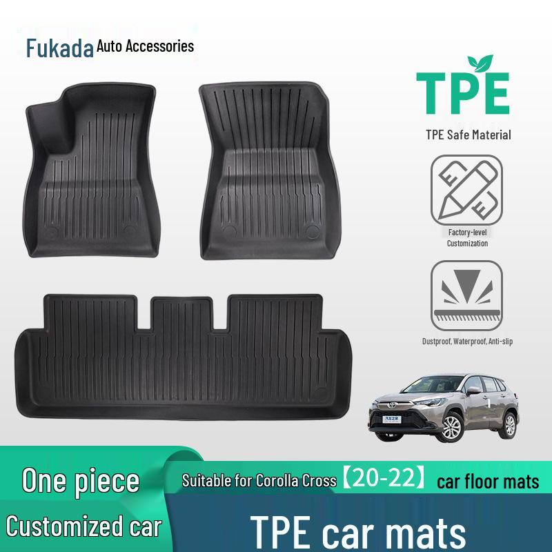 Durable TPE Floor Mats for 2020-2022 Toyota Fenglanda Left-Hand Drive Models