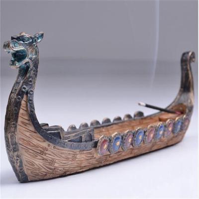 Domů Kreativní dekorace Ornament Dračí loď Řemeslo kadidelnice Ornament