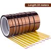 1 Stück 6/10/30MM X 33M Professionelles Hitzebeständiges Hochtemperatur-Isolierband für die Elektronikindustrie Schweißen Polyimid Kapton Band