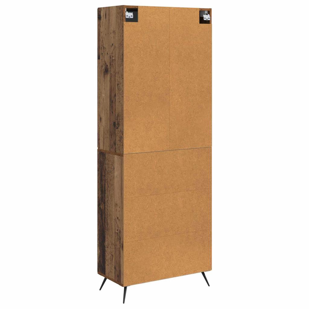 2 Piece Cabinet Set Reclaimed Wood Engineered Wood
