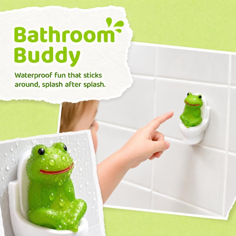 Luxury Funny Toilet Frog Figurine Decorative Sculpture With Humor Gift For Adult Home Display Frog Statue