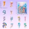 Of Rare Jellyfish Stickers Transparent Holographic Silver Foil Underwater Ocean Scrapbook Suitable for and Laptops 30-Pack - Stickers, Diaries,