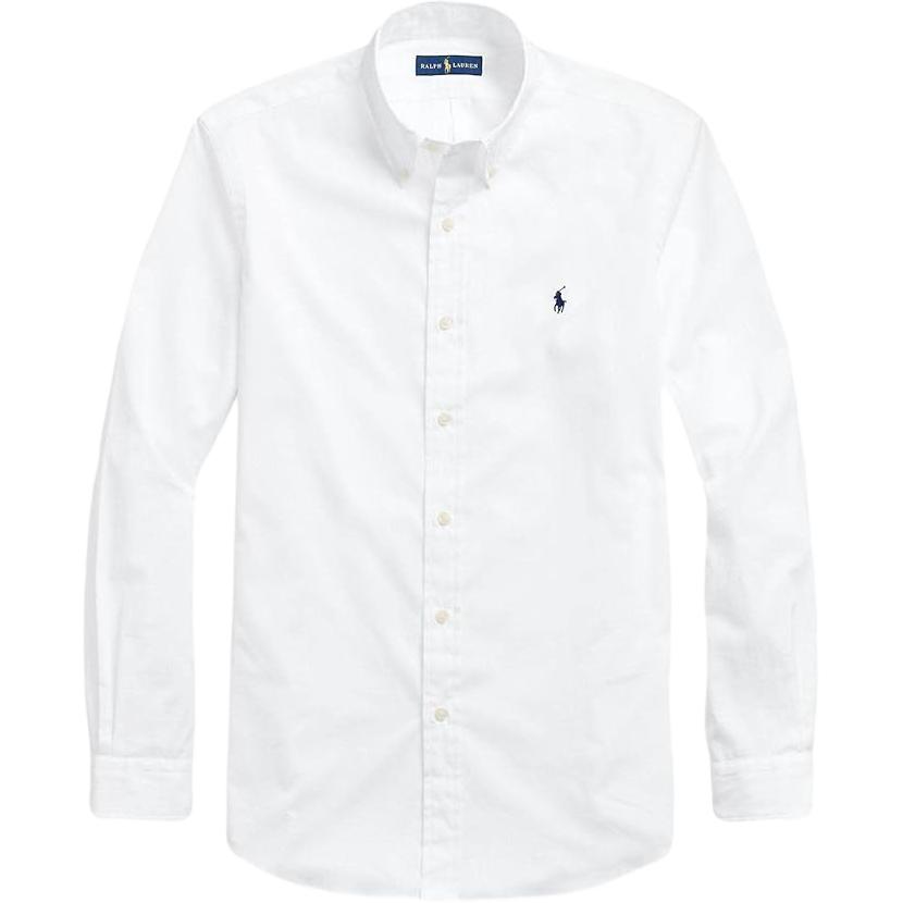 

Рубашка с пуговицами и плиссировкой с длинным рукавом Polo Ralph Lauren Классическая версия Мужские рубашки 710966420-002 L