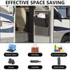 Black Door Organizer Multi-Compartment Mesh Pocket Organizer  Home Office RV Organization Use