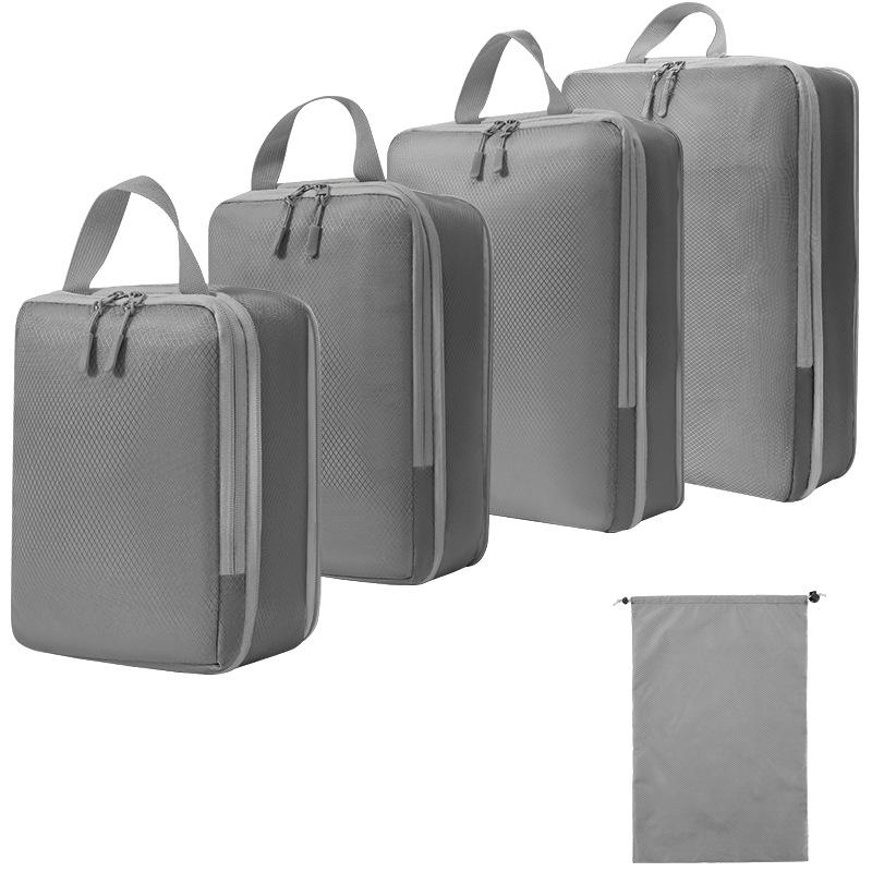 Compression Travel Storage Set: Washable Organizer for Cosmetics, Shoes, and Clothes