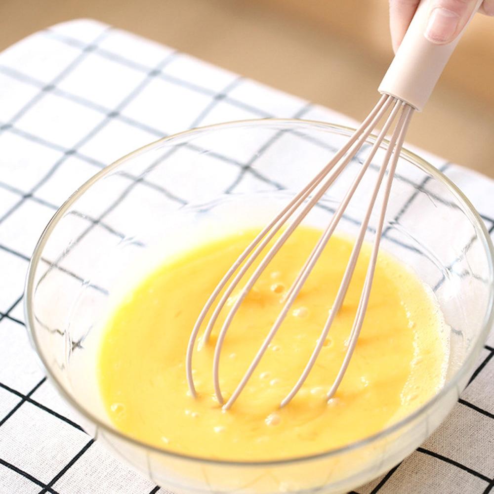 Stainless Steel Cook Silicone Handle Baking Tool Egg Beater Blender Egg Mixer Stirring Whisk