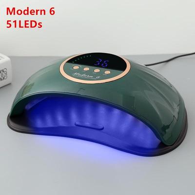 Moderne 6 150W Nageltrockner LED Nagellampe UV-Lampe zum Aushärten aller Gel-Nagellacke mit Bewegungserkennung Maniküre-Pediküre-Salon-Werkzeug