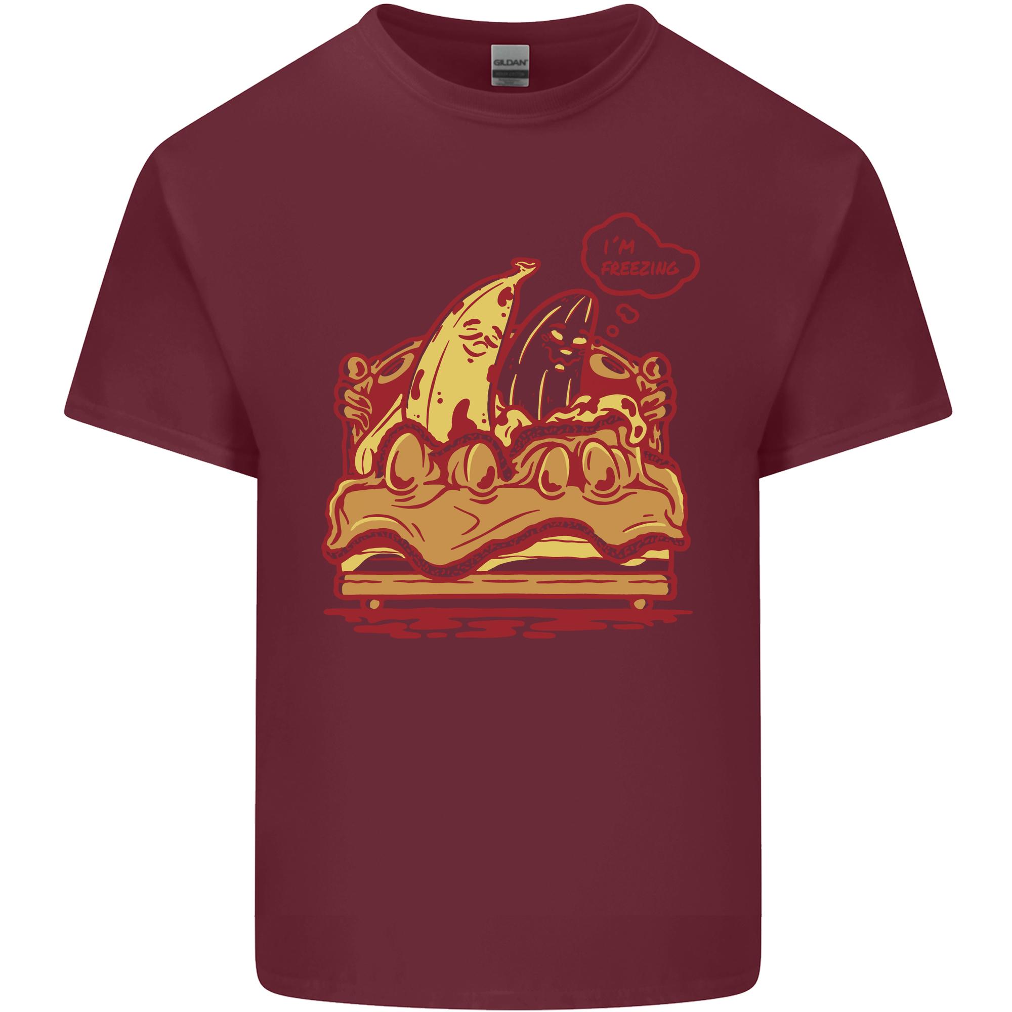 A Naked Banana Cold in Bed Unisexs Light Cotton TShirt S