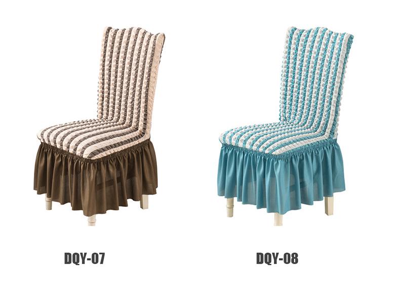 Husă de Scaun Elegantă din Dantelă Seersucker - Universală, Elastică, Protector Anti-Murdărie