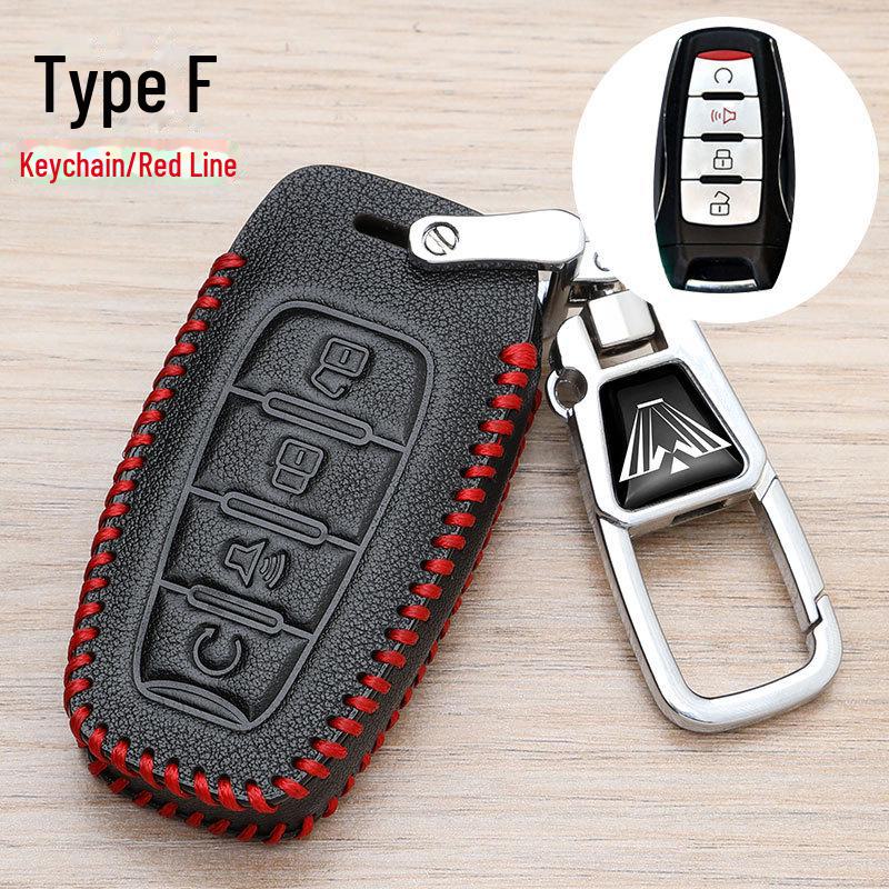 

Чехол для ключа из натуральной кожи для пикапов Great Wall Cannon. Single New Anti-Loss Buckle