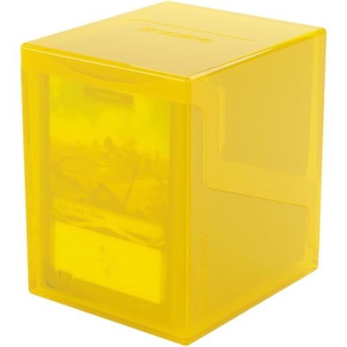 GameGenic Deck Box: Bastion XL Yellow (100ct) ? Durable and Sturdy TCG, OCG Card Storage ? Compatible with Pokemon Yugioh Commander and MTG Magic: The