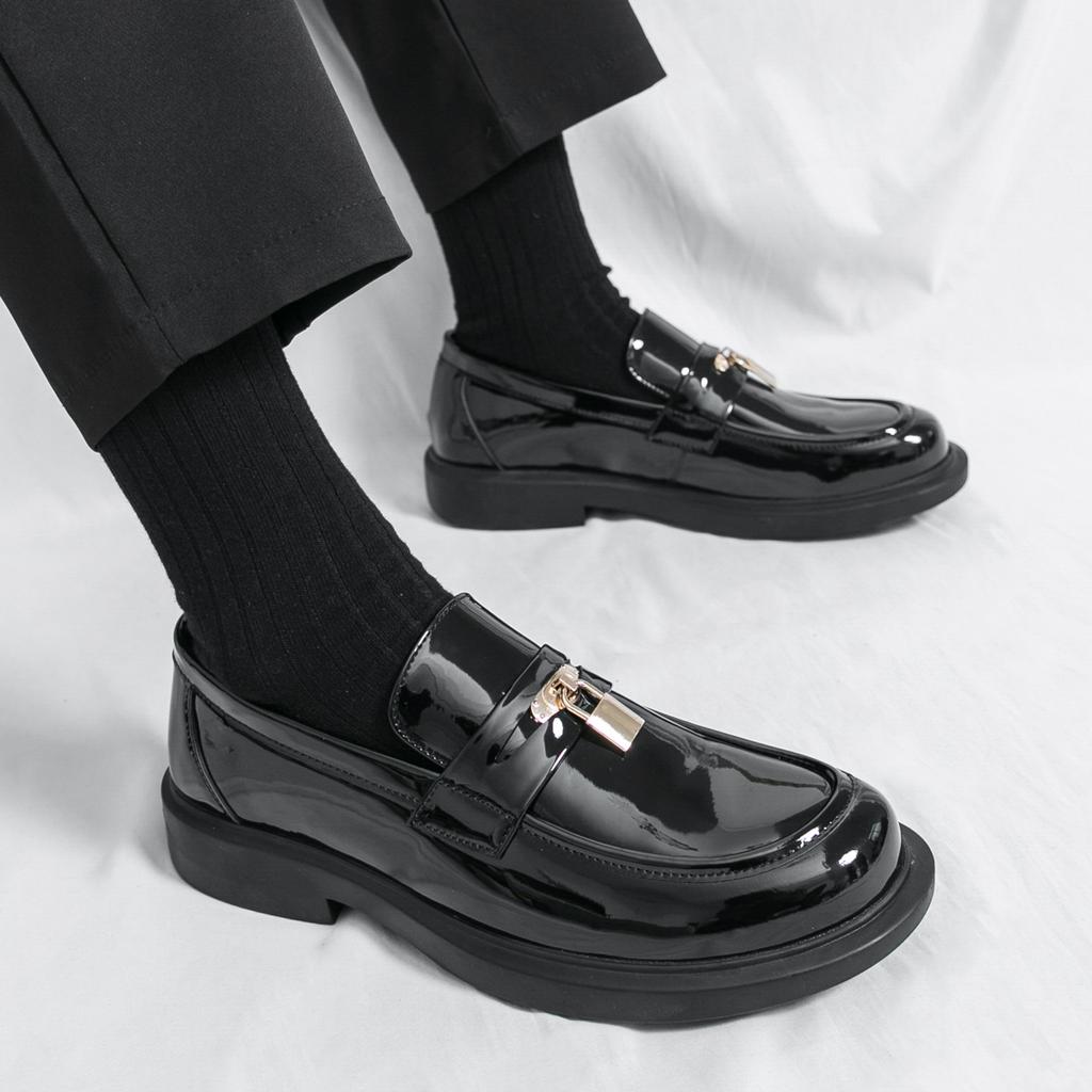 Fashion Business Casual Leather Flats Man Spring Autumn Designer Breathable Men's Top Layer Men's Footwear Loafers Mens Slip On Shoes