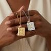 Vintage Book Necklace With Gold And Silver Star Moon Pendant For Women And Men