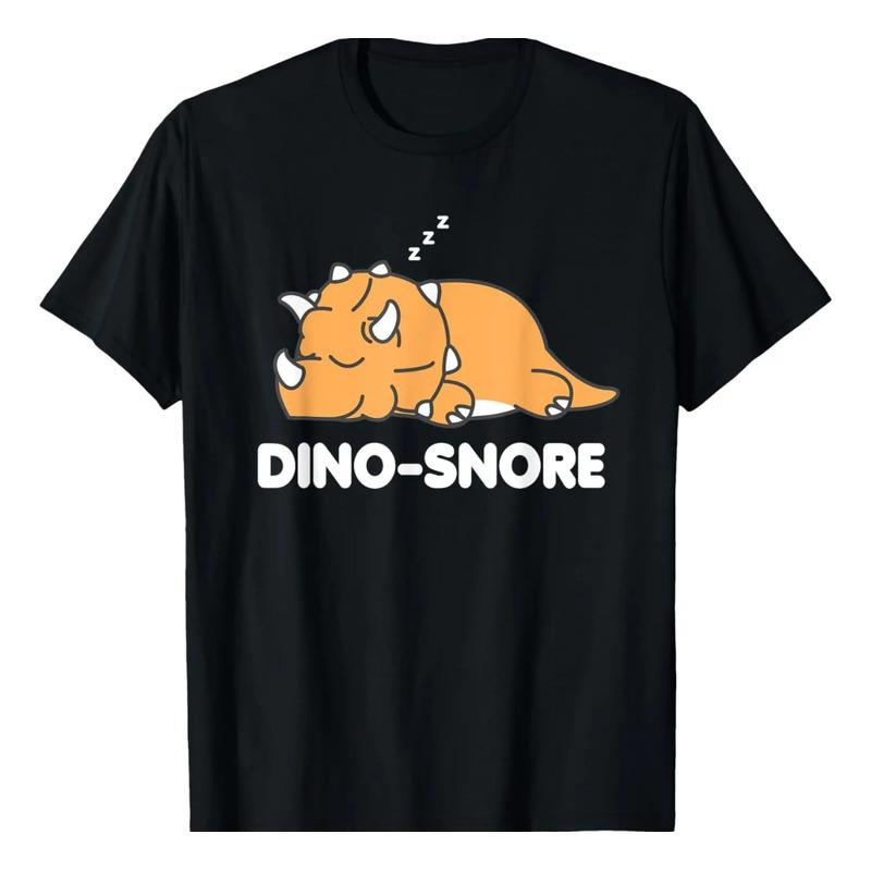 Camiseta De Pijama De Dinosaurio Dino Snore Triceratops S