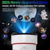 Galaxy Projector,Upgraded 4K HD Star Projector Lens,10 Realistic Nebula Scenarios Room Lights,Timer off Controls 8-Color Night Light for Bedrooms Home