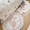 Cute Cartoon Carpet Girl Floor Mat Bedroom Plush Bedside Imitation Cashmere Foot Mat Foot Coffee Table Anti-Slip Room Decoration