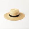 Spring and Summer New Fashionable Simple Women's Flat Hat, Travel Vacation Sunscreen Sunshade Beach Straw Hat Straw Hat.