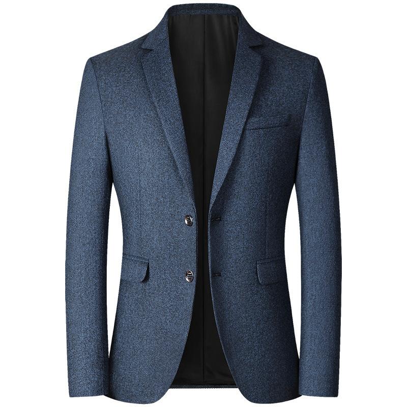 Blazer da uomo casual primaverile e autunnale sottile giacca di mezza età top singolo occidentale abito casual