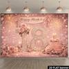 2D 18. Geburtstag Banner Rosa Diamant Glitzer Alles Gute zum Geburtstag Dekoration
