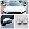 Auto Door Rearview Mirror Shell Cover Decor Cap Trim For Mazda CX-5 CX5 2017 -  Chrome / Carbon Fiber Exterior Accessories