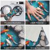 3D Vibrant Koi Fish Door Floor Kitchen Bathroom Mats Anti-Slip Outdoor  Doormat Garden Entrance Rug Carpet Footpad