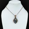 Labradorite Pendant, Handmade Gemstone 999 Copper Wire Wrapped Pendant Antique Jewelry, For Gift Silver Jewelry
