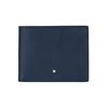 Artisan Series Grainy Calfskin Short Double Fold Wallet Men Wallets Indigo 113217