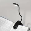Mini Portable LED Book Light Eye Care Reading Lamp with 3 Brightness Temperatures Flexible USB Rechargeable for Bedeoom Study