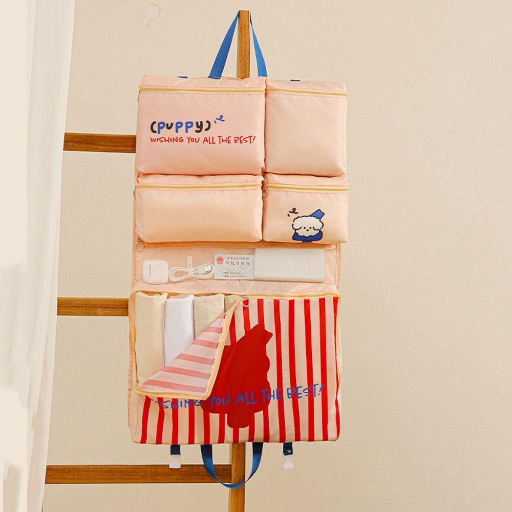 

Foldable 6 In 1 Travel Storage Bag Large Capacity Luggage Storage Bag Underwear синий