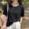 MJ STYLE Women's Pure Cotton Short-Sleeve T-Shirt