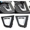 Zwarte Koolstofvezel Versnellingspook Selector Cover Auto Accessoires Pookknop Rand Trim Voor BMW 3 4 Serie F30 F31 F34 F35 F32 F33 F36