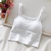 Women's Lace Top Sports Bra Beautiful Tank Up Seamless Sports Top Brassiere Sexy Tube Tops