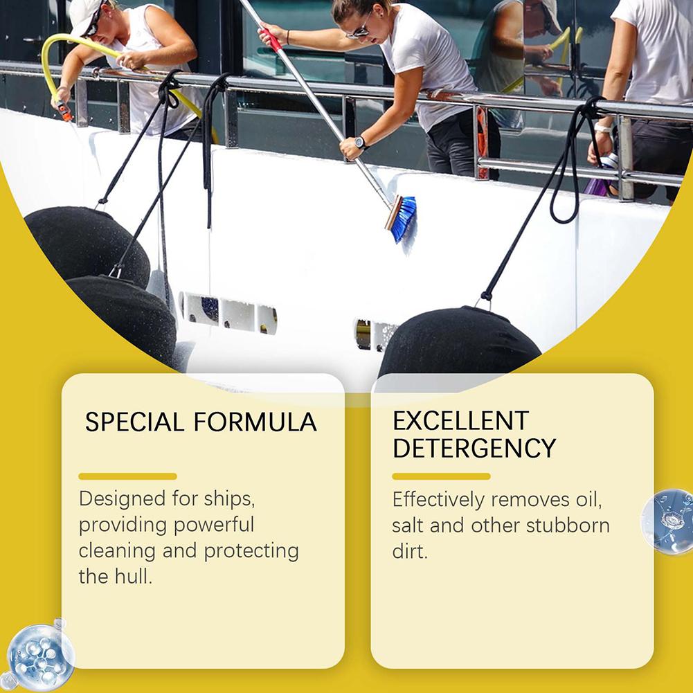 Boat Hull Cleaner For Fiberglass Professional Removing Stubborn Stains Gelcoat Stain Remover Spray Boat Cleaning Supplies 237ml