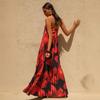 2026 Strapless Pleated Long Dress - Women's European & American Style