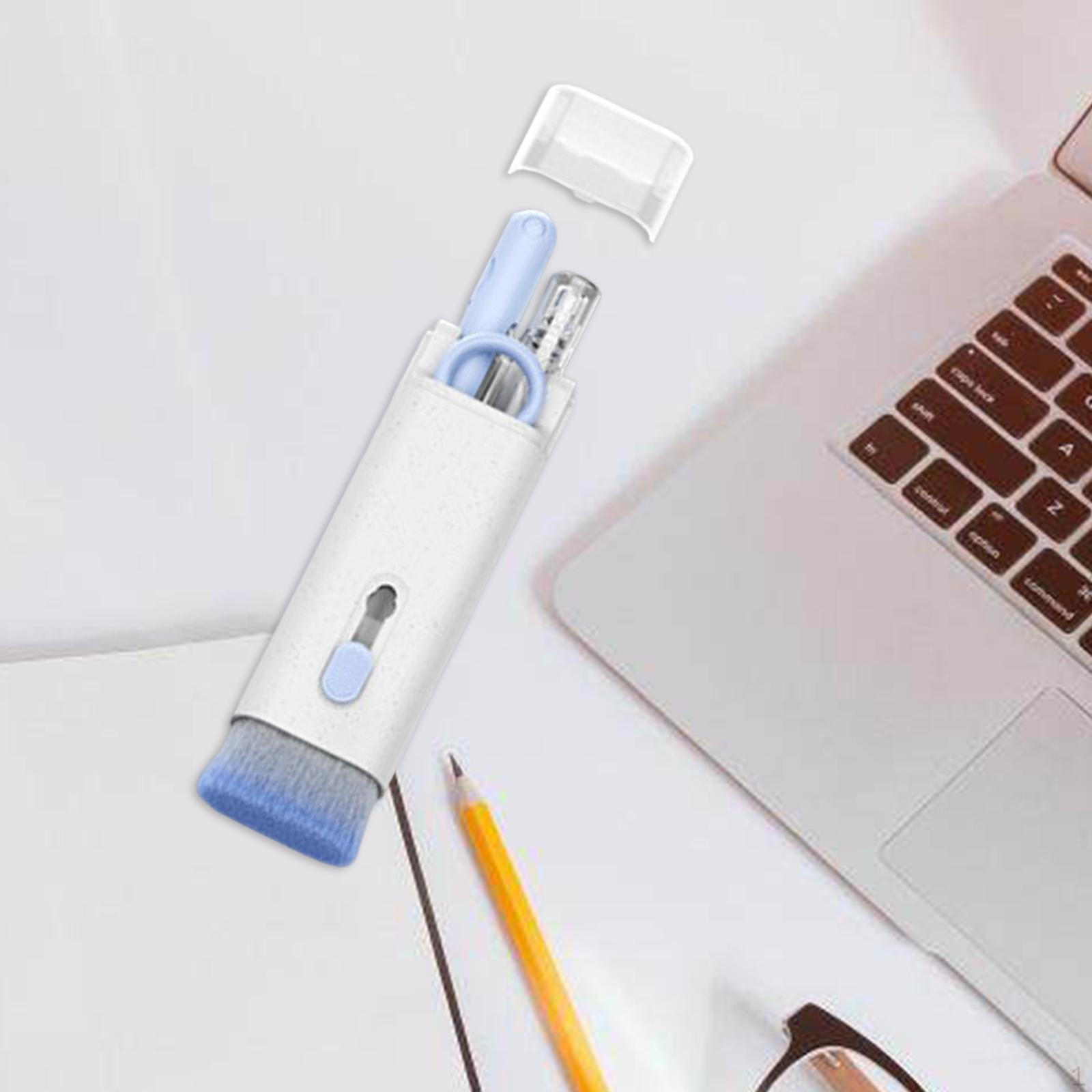 

Computer Keyboard Cleaner Brush Microfiber Ear Cleaning , for and Lens синій