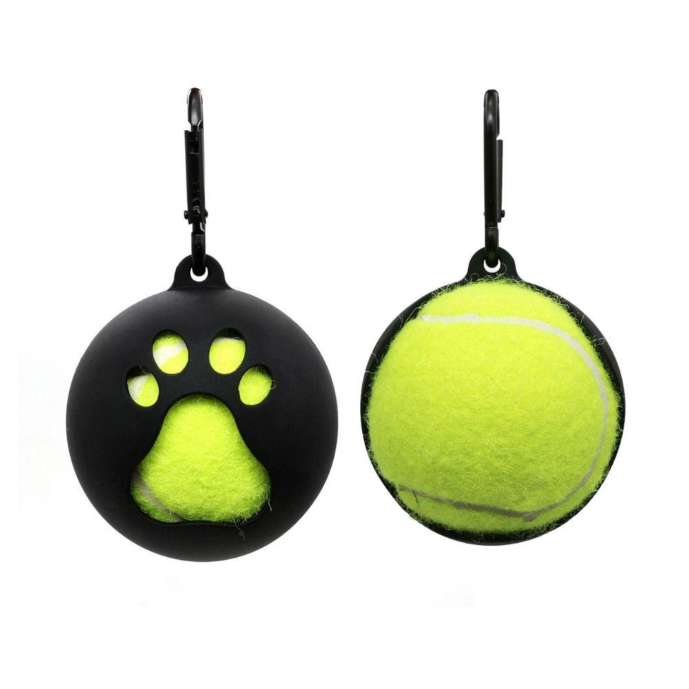 Colorful Dog Toy Ball Protective Cover with Hook Pet Ball Holder  for Cats/Puppy