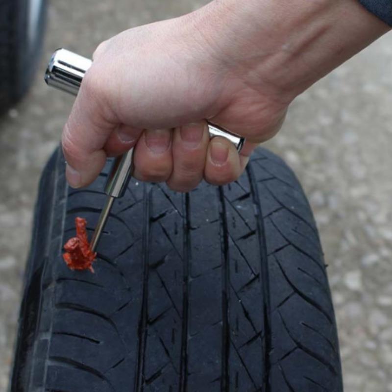 Car Tire Repair Tool Set Vacuum Tire Motorcycle and Electric Vehicle Rubber Strip Quick Emergency Maintenance Packaging Glue Solution