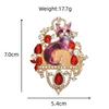 Cat Badge for Women Unisex Rhinestone Enamel Animal Party Brooch Pins Christmas Gifts
