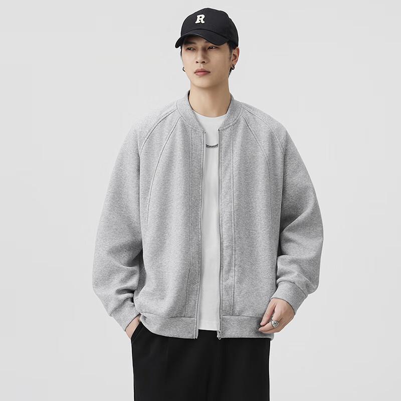 

TOM ADAM Solid Color V-Neck Cardigan Sweatshirt 3XL