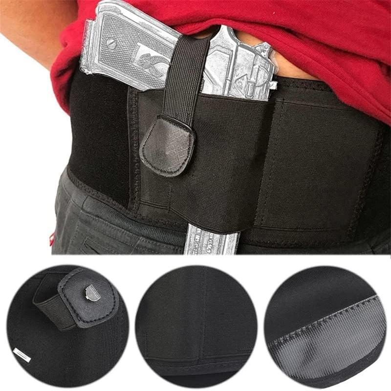 Belt Holster Pistol Holsters Elastic Wide Belt Outdoor Hunting Shooting Portable Hidden Gun Holster Gun Case Waist Band Belt