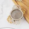 304 Stainless Steel Tea Infuser Double-layer Fine Mesh Tea Strainer Lace Tea Drain Useful Tea Infusers Teaware Kitchen DIY