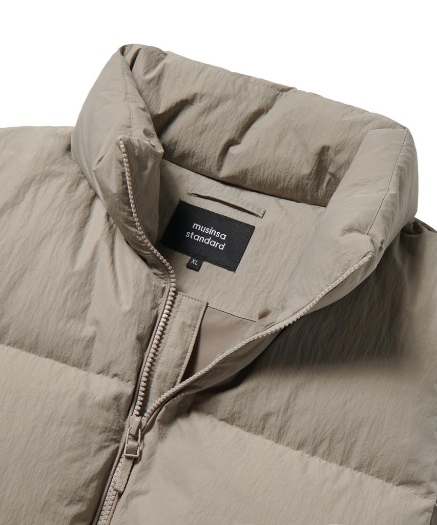 Musinsa Standard [City Leisure] Down Padded Vest [Grayish Beige]