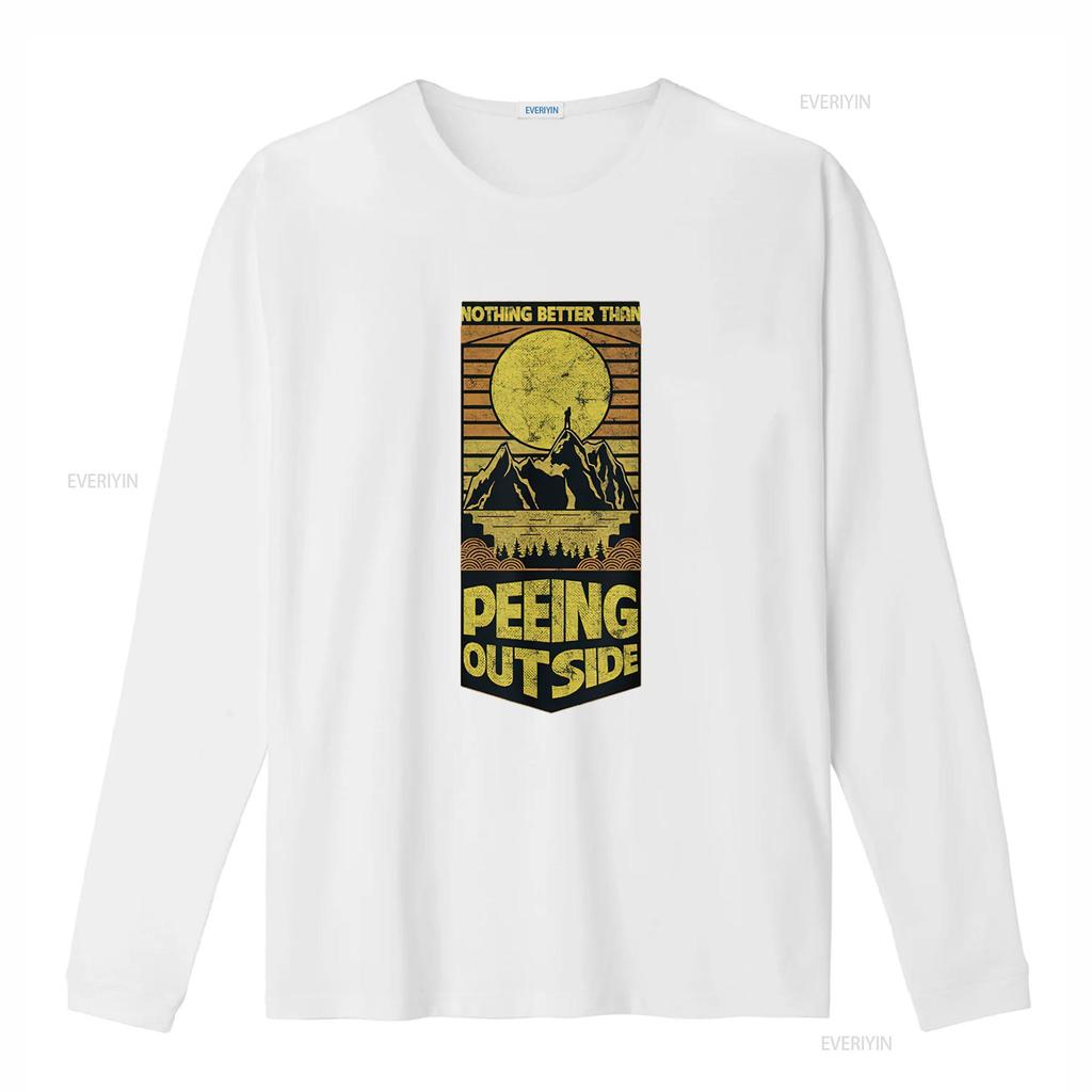 Unisexs Nothing Better Than Peeing Outside Retro T Shirt Black Vintage Washed Homme Breathable Unisex Streetwear Stretched Casual