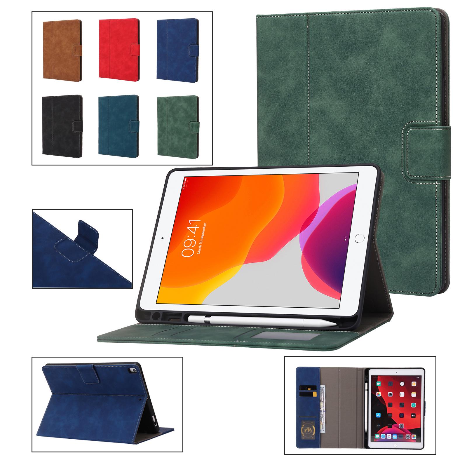 

Защитный чехол с рисунком из телячьей кожи для iPad Air/Air2/Pro 9.7, двойной, с защитой от падения