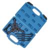 6pcs Harmonic Balancer Puller Set Carbon Steel Black Oxide Finish Damper Pulley Puller Kit
