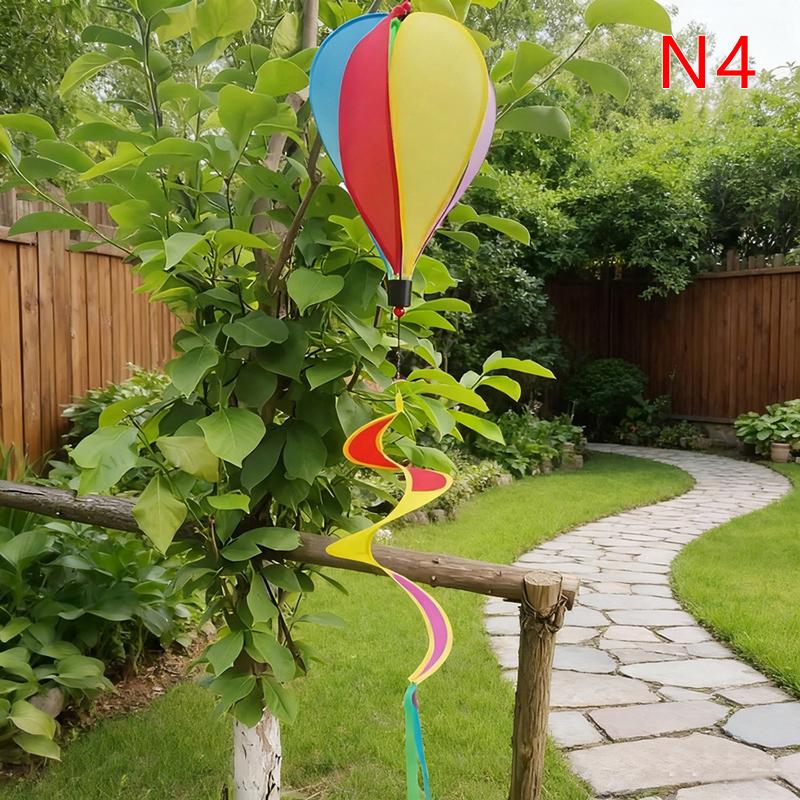 

Воздушный шар с горячим воздухом Wind Spinner Rainbow Hanging Wind Twister Уличная ветряная мельница Сад Двор Домашний фестиваль Праздничный воздушный шар 4